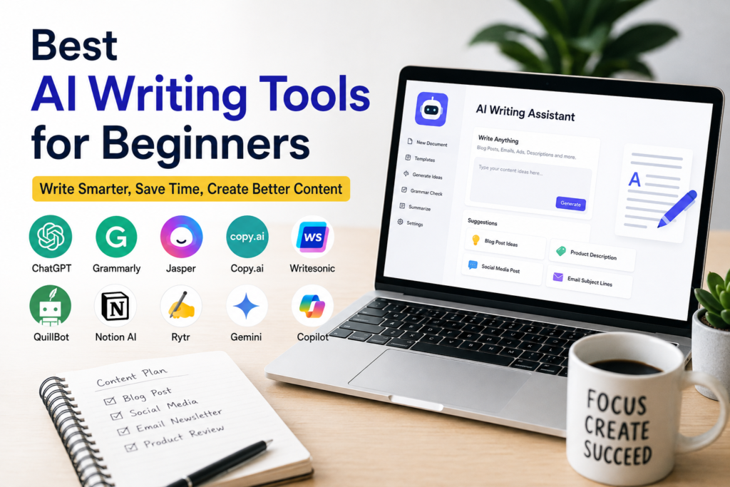 Best AI Writing Tools for Beginners